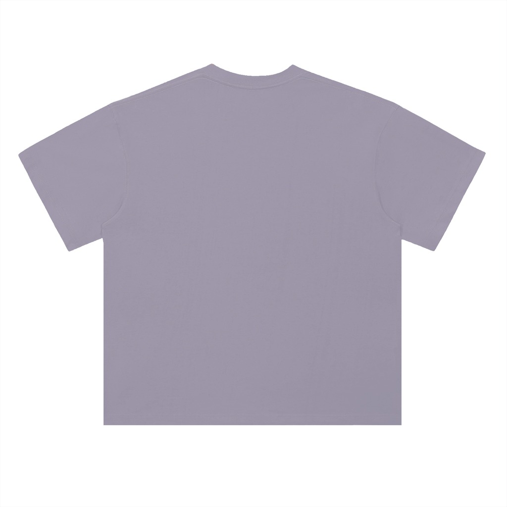 Heavyweight Coordinates tee in Light Purple, back view (no print on the back)
