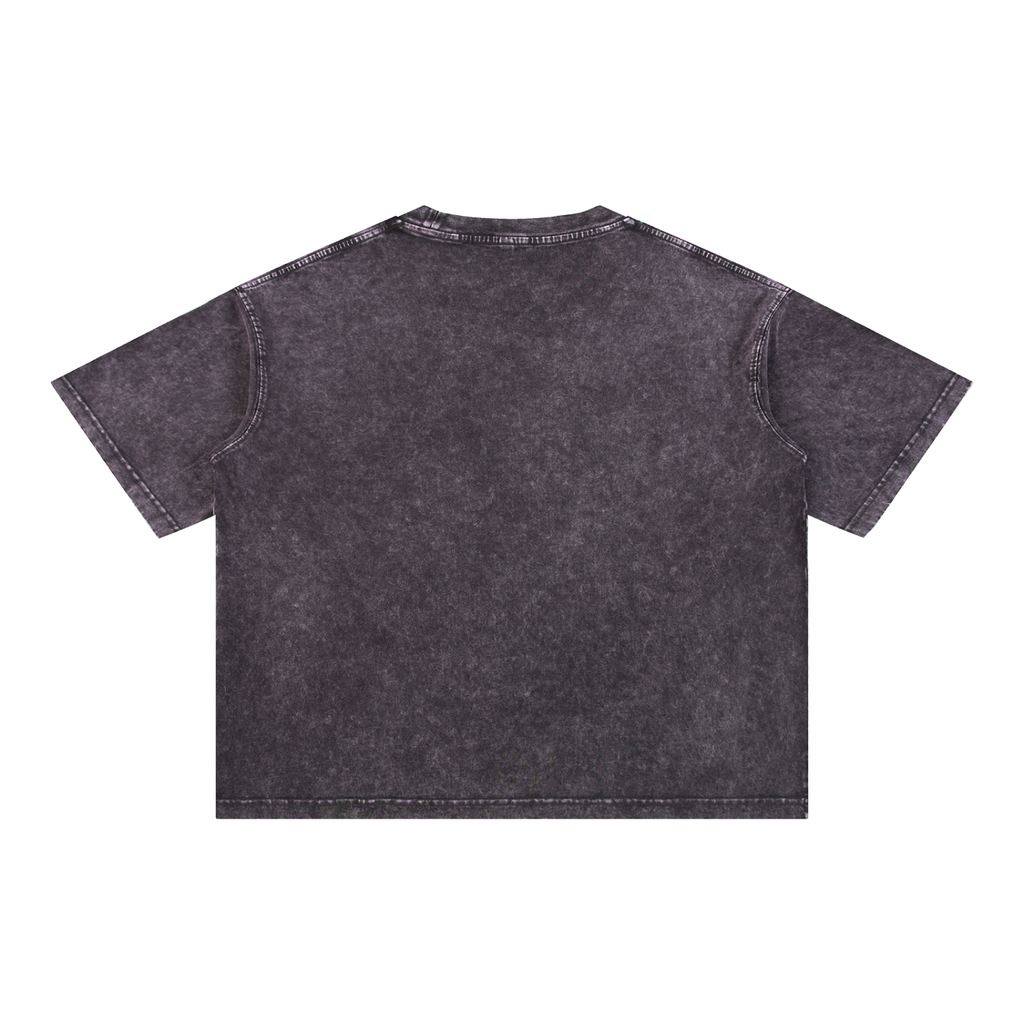 Brooklyn Coordinates tee in Dark Gray, back view (no print on the back)